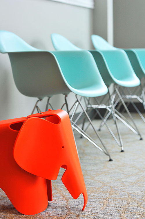 Elephant seating - Pediatric Dentist in West Des Moines, IA